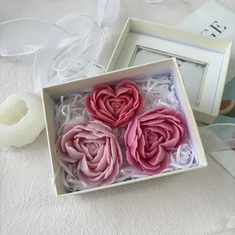 Heart Flower Silicone Mold - DIY Candles, Resin Art & Soap Making Candle Making Supplies DIY Craft Tool - SummitGH