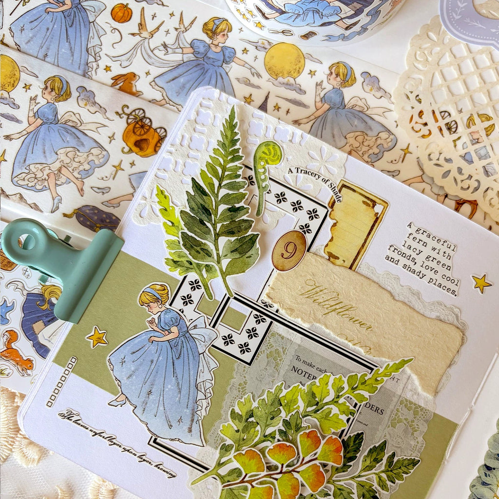 Fairytale Character Washi Tape & Stickers Set for Scrapbooking & DIY Crafts DIY Craft Tool - SummitGH
