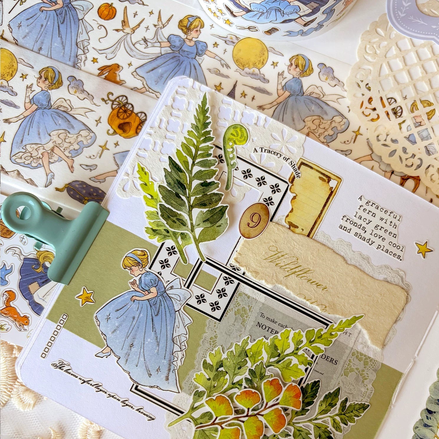 Fairytale Character Washi Tape & Stickers Set for Scrapbooking & DIY Crafts DIY Craft Tool - SummitGH