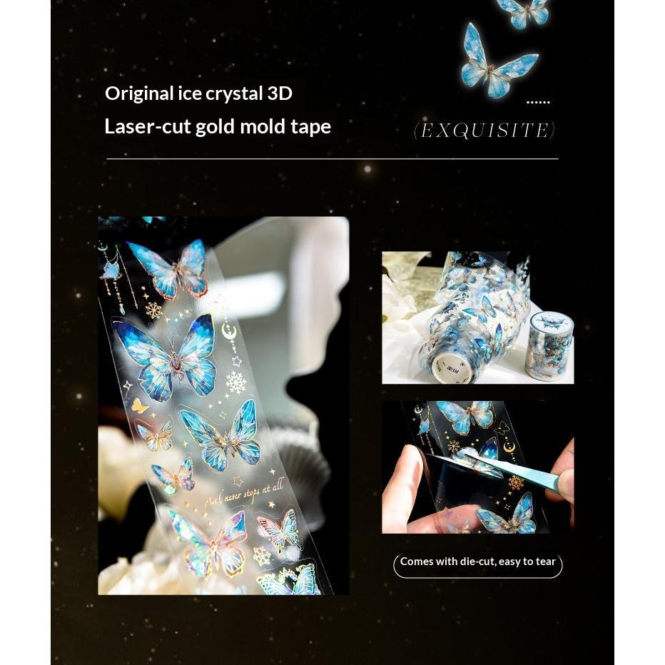 Crystal Holographic Butterfly Sticker Roll | 6-Roll DIY Set - SummitGH