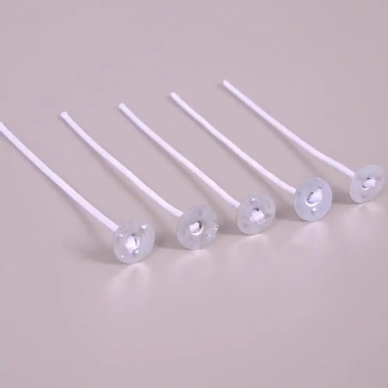 40 Strand Braided Candle Wick Set (10cm)| 100-Pack for DIY Butter Lamps, Pillar & Container Candles - SummitGH