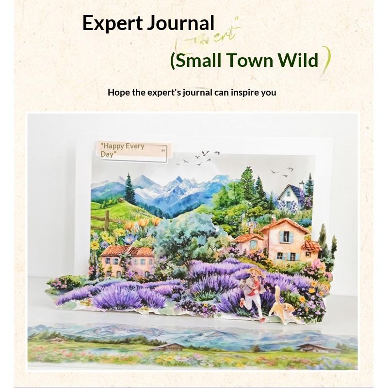 Scenic Town Landscape PET Sticker Roll | 6-Roll Cottagecore Set - SummitGH