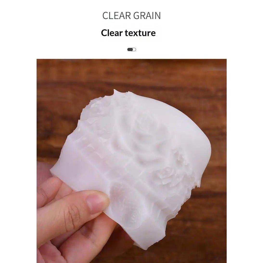 Flower Digital Silicone Mould 3D Silicone Mold for Scented Candles & Plaster Sculptures Candle Mold DIY Craft Tool - SummitGH