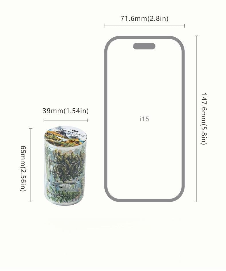 Botanical Cottagecore PET Sticker Roll | 6-Roll Aesthetic Set - SummitGH