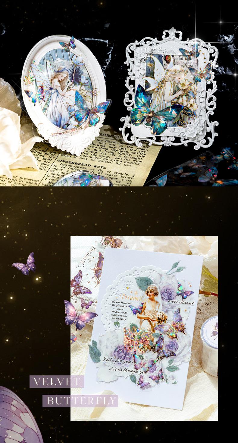 Crystal Holographic Butterfly Sticker Roll | 6-Roll DIY Set - SummitGH