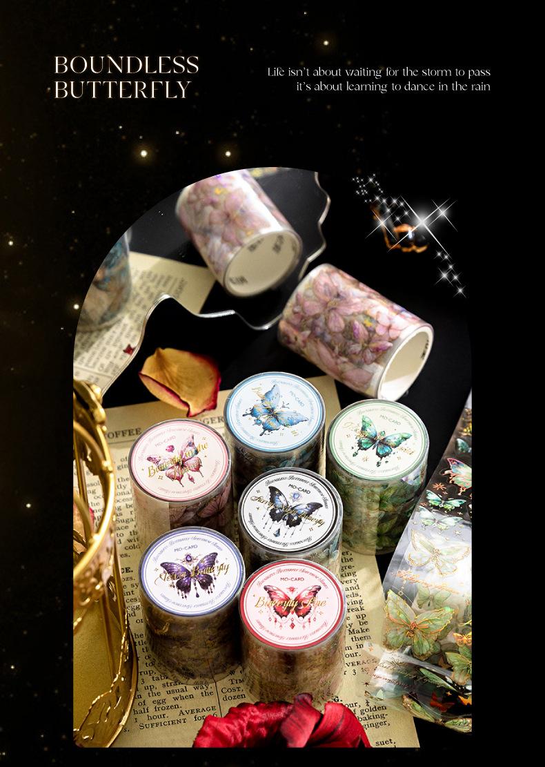 Crystal Holographic Butterfly Sticker Roll | 6-Roll DIY Set - SummitGH