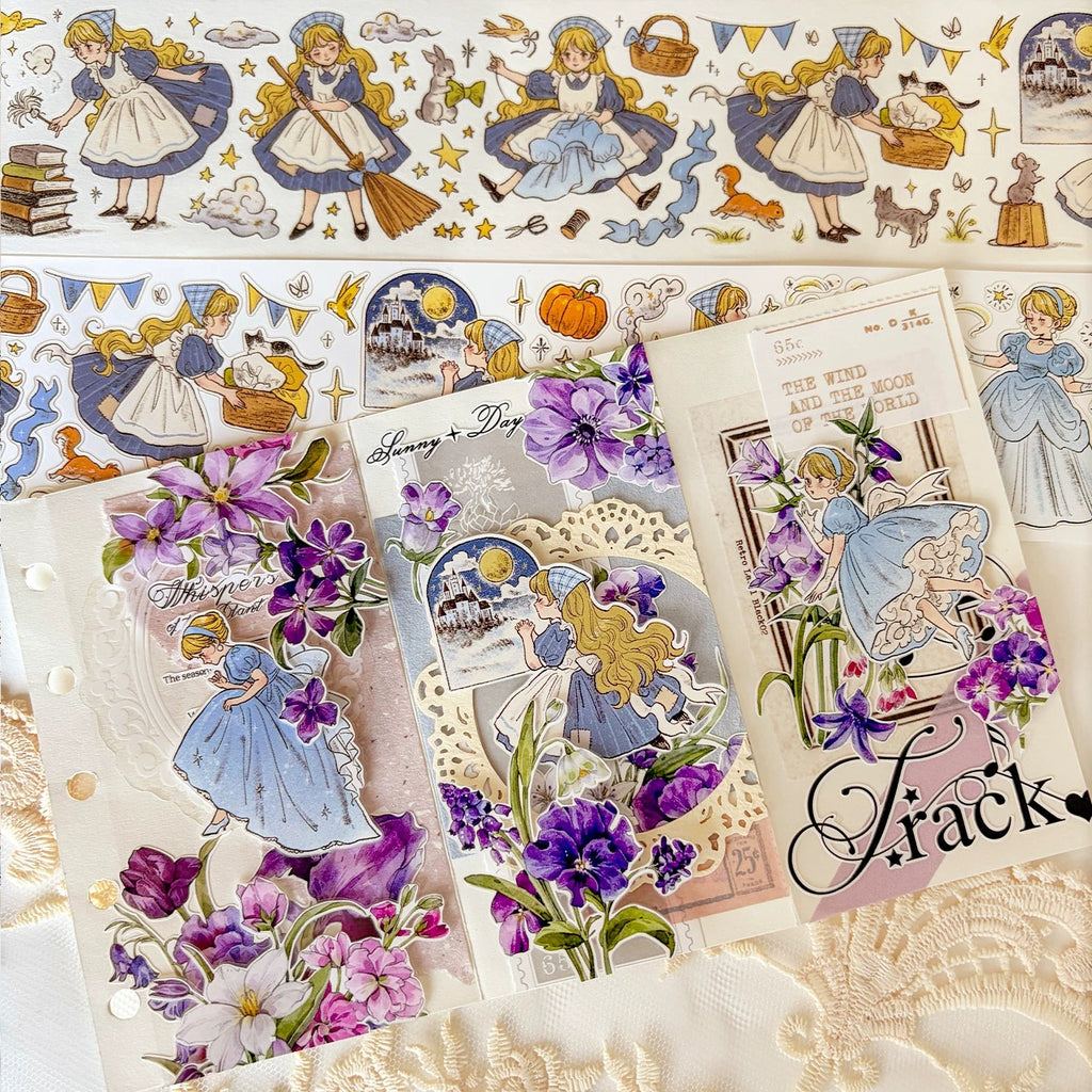 Fairytale Character Washi Tape & Stickers Set for Scrapbooking & DIY Crafts DIY Craft Tool - SummitGH