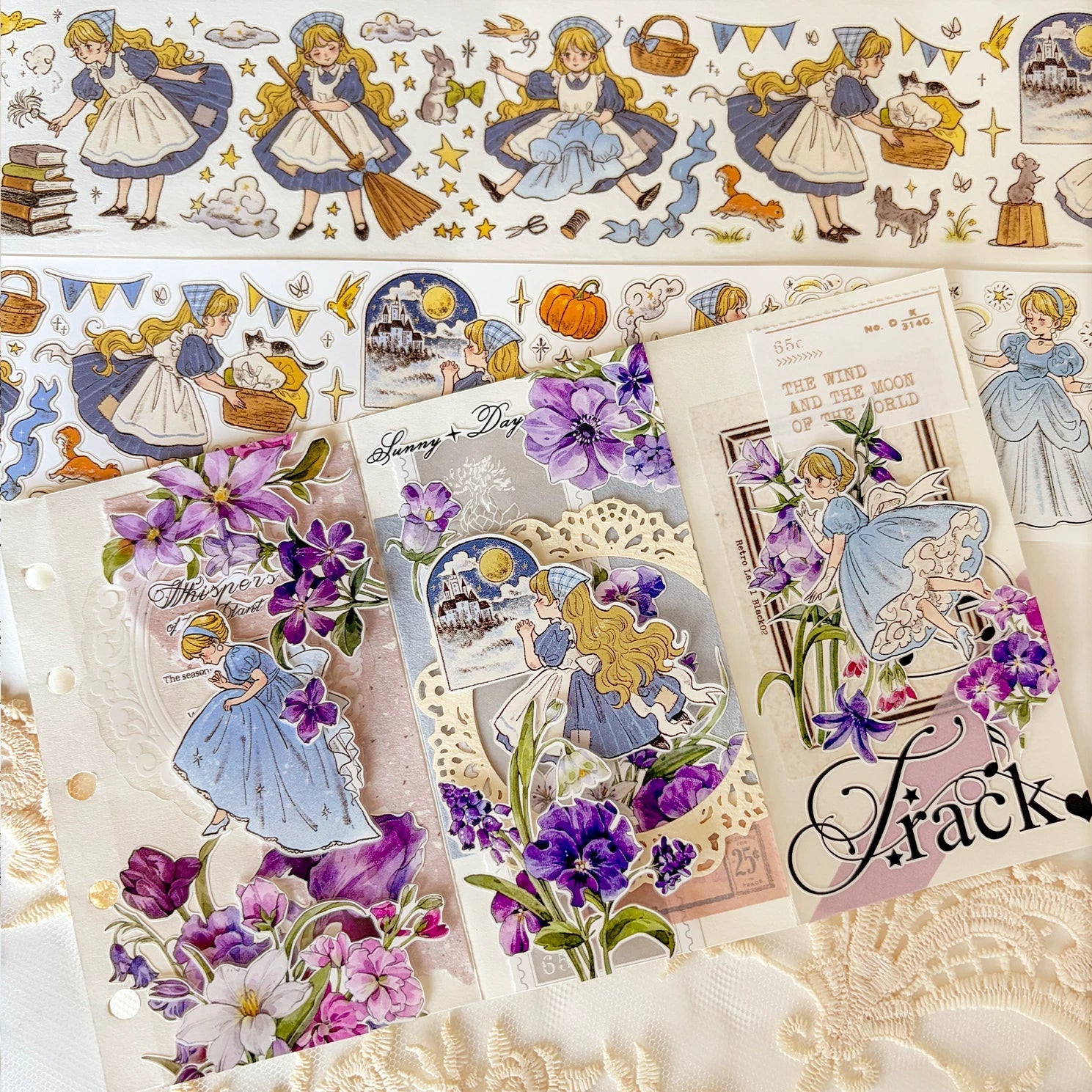 Fairytale Character Washi Tape & Stickers Set for Scrapbooking & DIY Crafts DIY Craft Tool - SummitGH