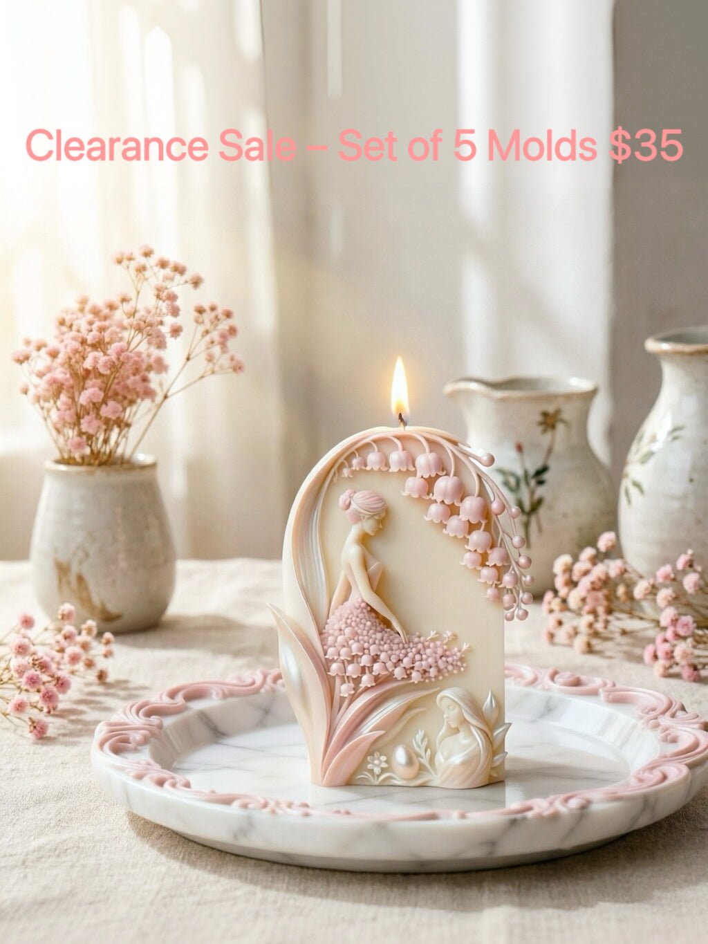 Multi Silicone Mold Clearance Set for Candles & Resin | 5-Piece DIY Craft Kit – SummitGH #product_type SummitGH
