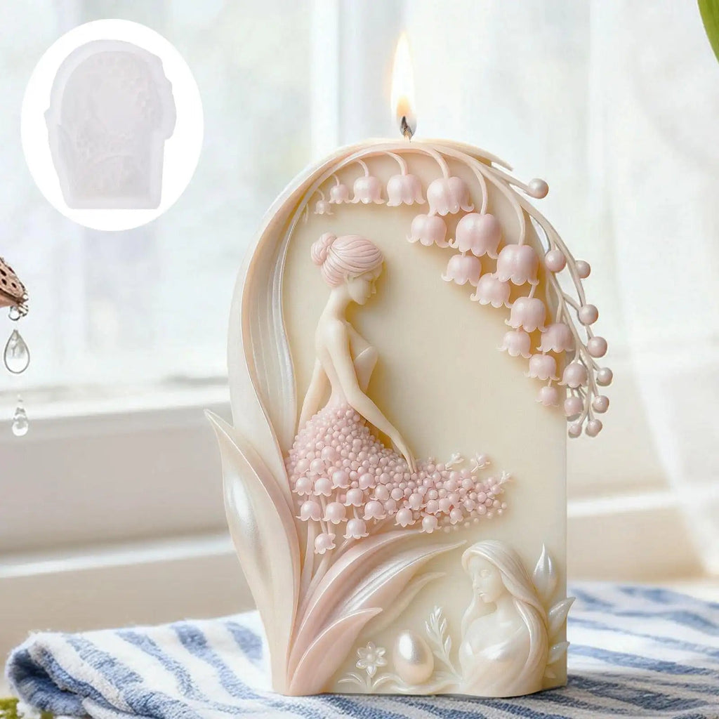 Orchid Candle Mold | Bell Girl Silicone Mold for DIY Resin & Candles Candle Mold DIY Craft Tool - SummitGH