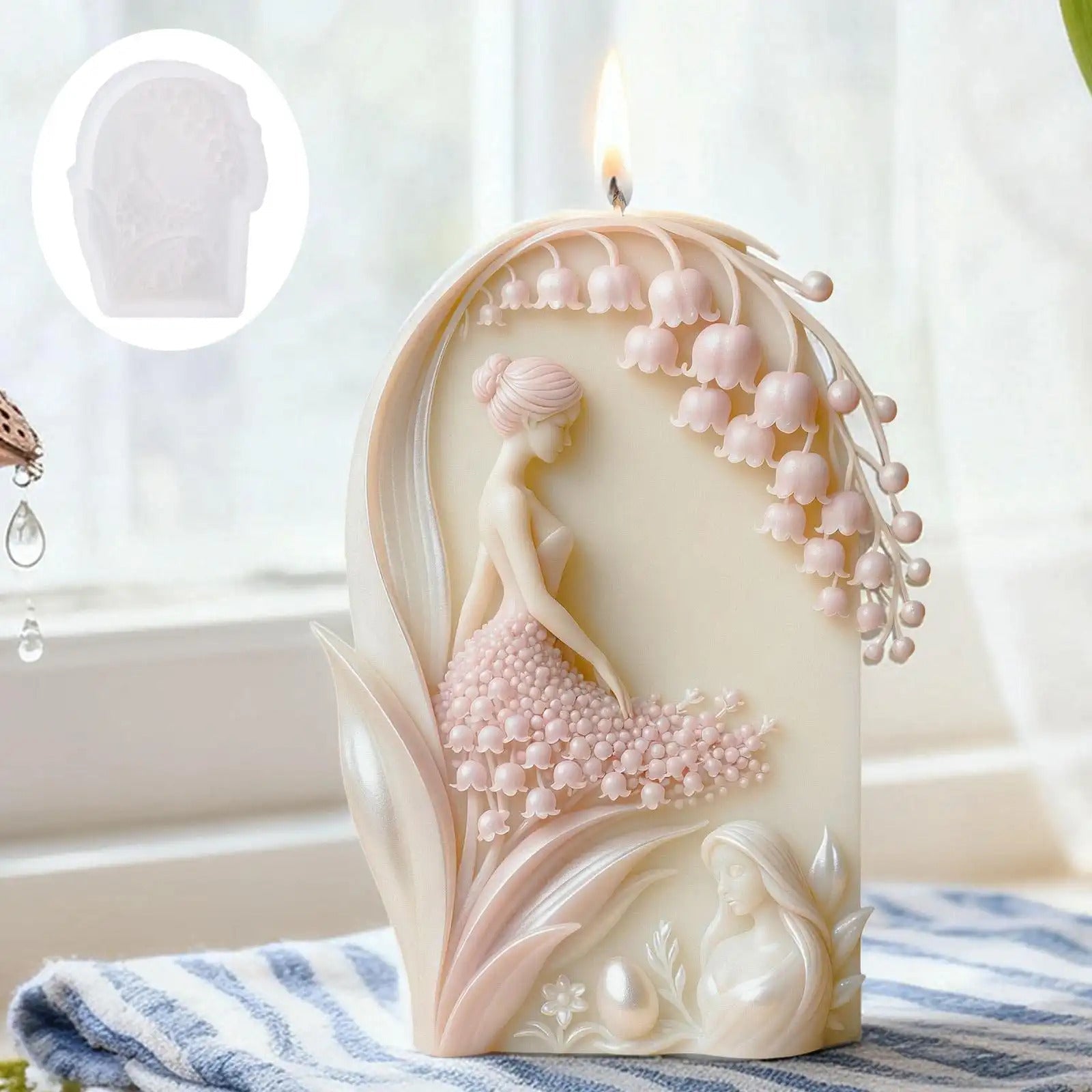 Orchid Candle Mold | Bell Girl Silicone Mold for DIY Resin & Candles Candle Mold DIY Craft Tool - SummitGH