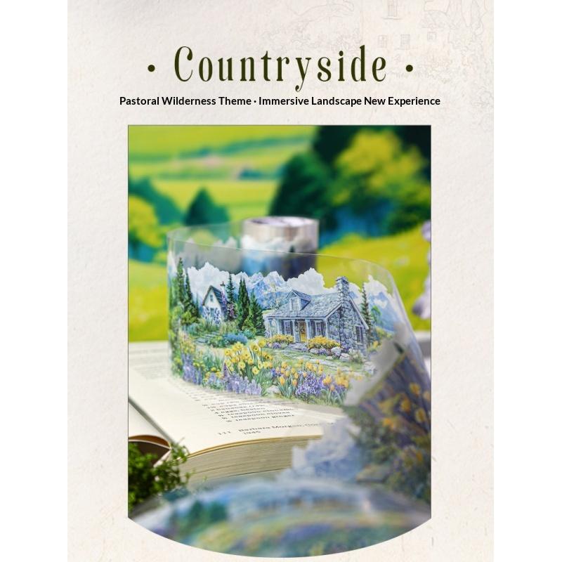 Scenic Town Landscape PET Sticker Roll | 6-Roll Cottagecore Set - SummitGH