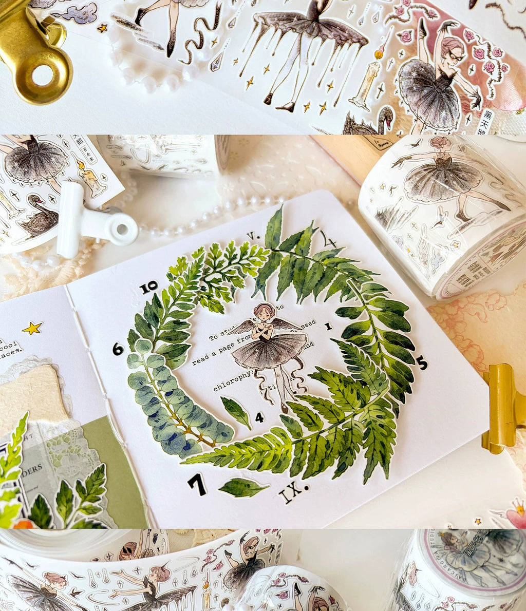 Fairytale Character Washi Tape & Stickers Set for Scrapbooking & DIY Crafts DIY Craft Tool - SummitGH