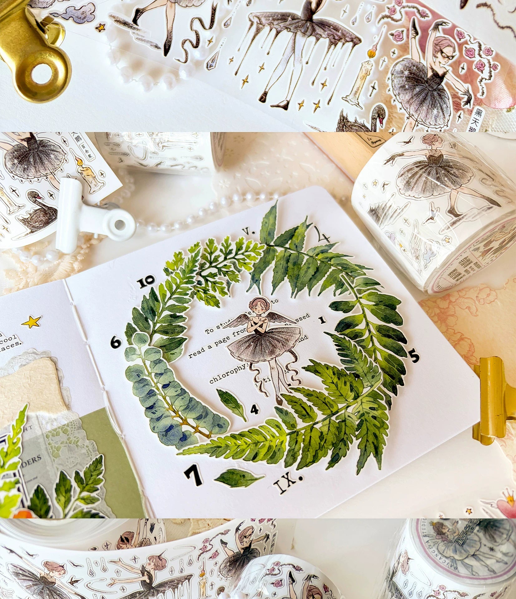 Fairytale Character Washi Tape & Stickers Set for Scrapbooking & DIY Crafts DIY Craft Tool - SummitGH