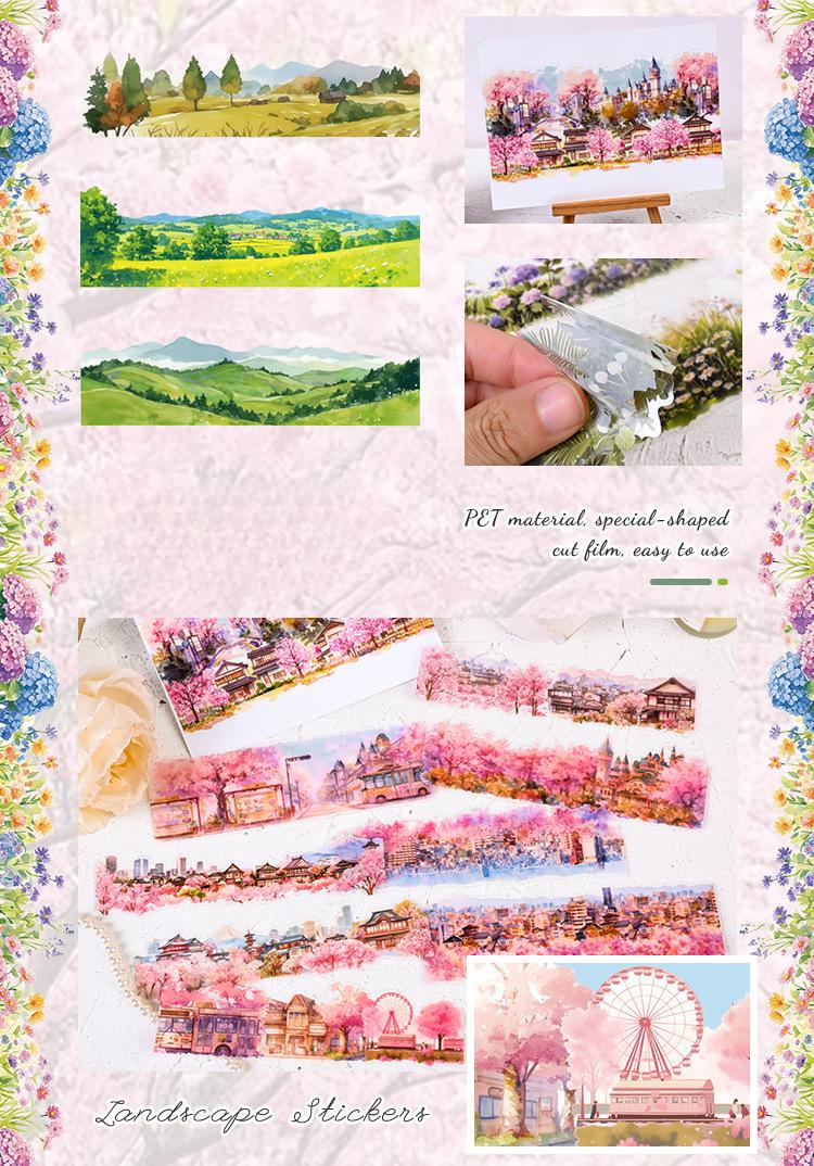 Cottagecore Floral PET Stickers | 6-Bag DIY Journaling Set - SummitGH
