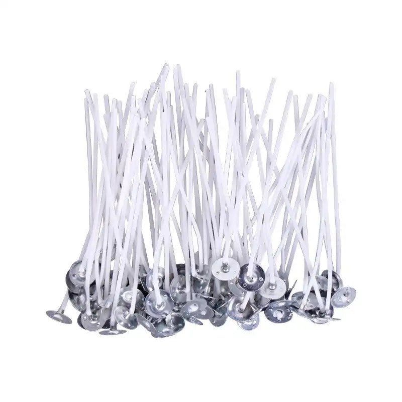 40 Strand Braided Candle Wick Set (10cm)| 100-Pack for DIY Butter Lamps, Pillar & Container Candles - SummitGH