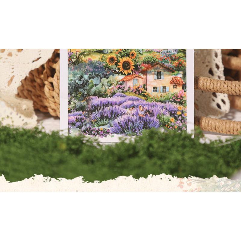 Scenic Town Landscape PET Sticker Roll | 6-Roll Cottagecore Set - SummitGH