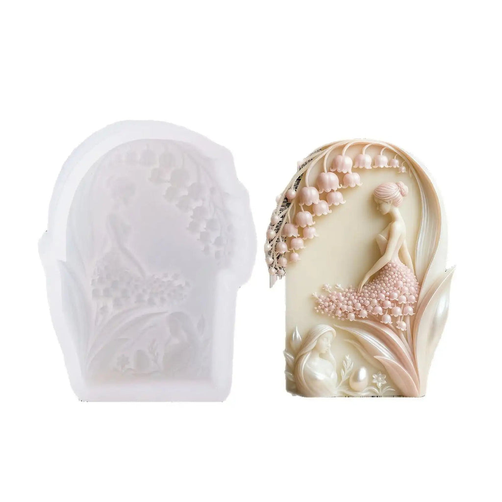 Orchid Candle Mold | Bell Girl Silicone Mold for DIY Resin & Candles Candle Mold DIY Craft Tool - SummitGH