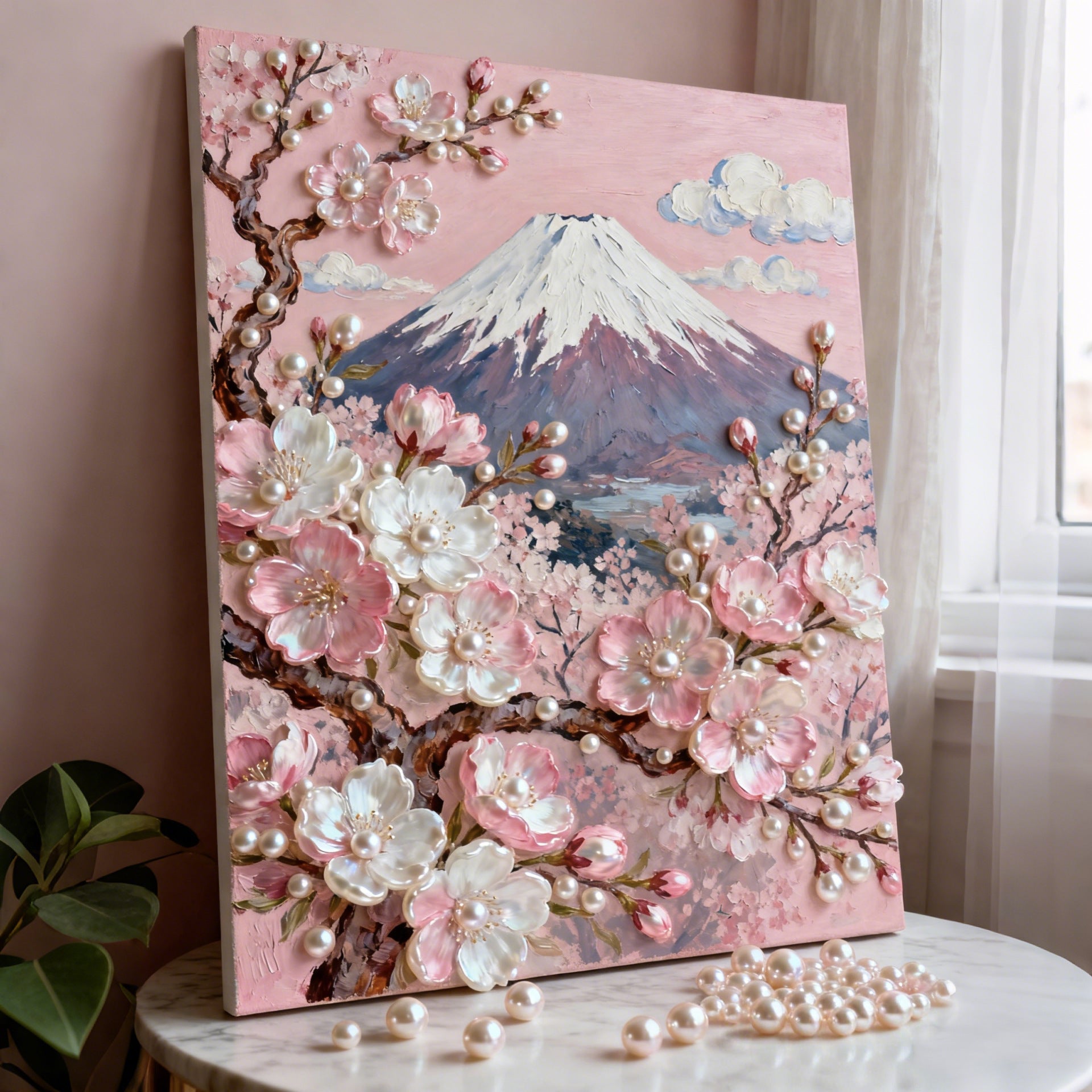 Pearl Art Canvas Kit – Gem Painting Wall Decor (15.7”×19.7”) DIY Craft Set DIY Craft Tool - SummitGH