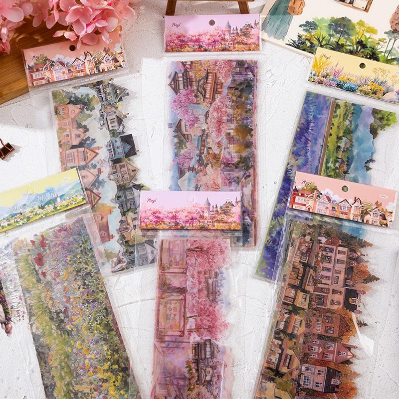 Cottagecore Floral PET Stickers | 6-Bag DIY Journaling Set - SummitGH