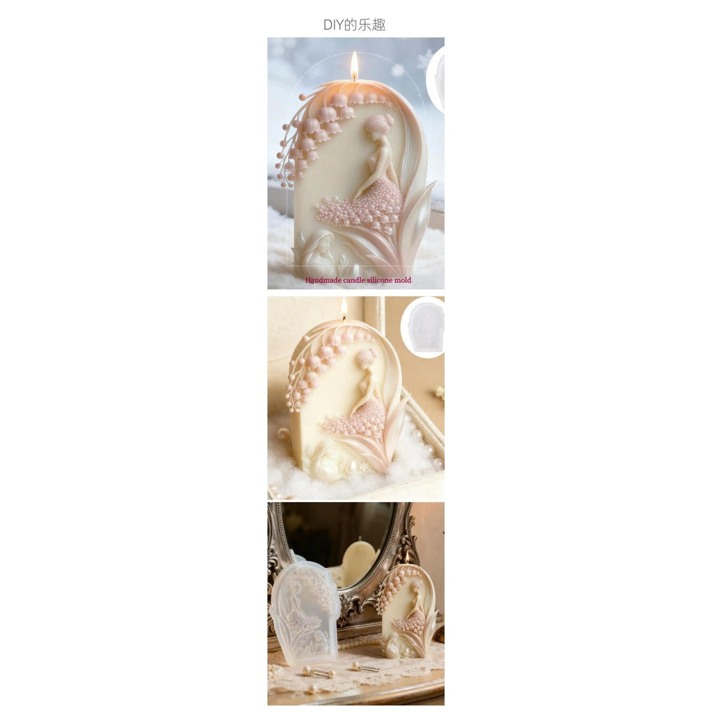Orchid Candle Mold | Bell Girl Silicone Mold for DIY Resin & Candles Candle Mold DIY Craft Tool - SummitGH