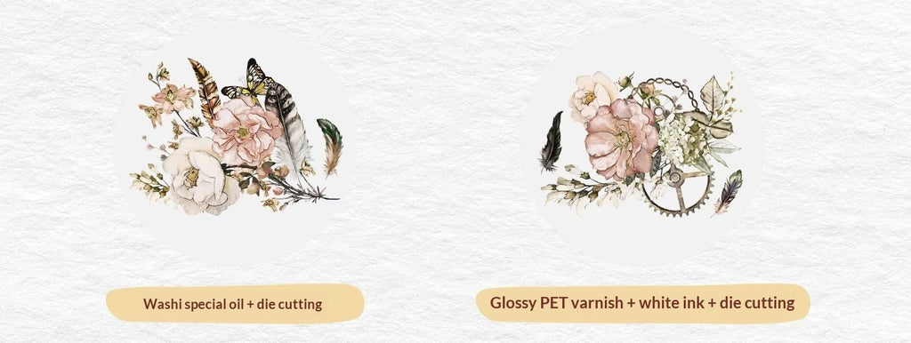 Vintage Floral Washi Tape Set for Journaling – PET & Washi Tape Rose Story Collection for Bullet Journal, Scrapbooking & DIY Crafts Home & Living → Arts & Crafts → Craft Supplies → Stickers DIY Craft Tool - SummitGH