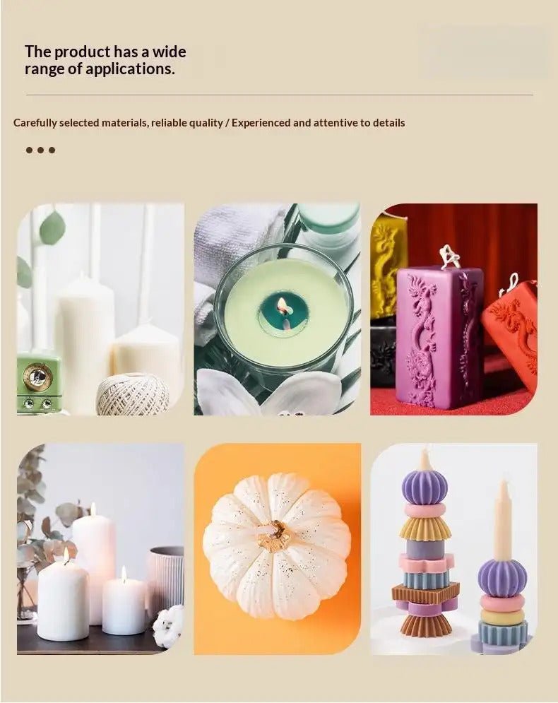 40 Strand Braided Candle Wick Set (10cm)| 100-Pack for DIY Butter Lamps, Pillar & Container Candles - SummitGH