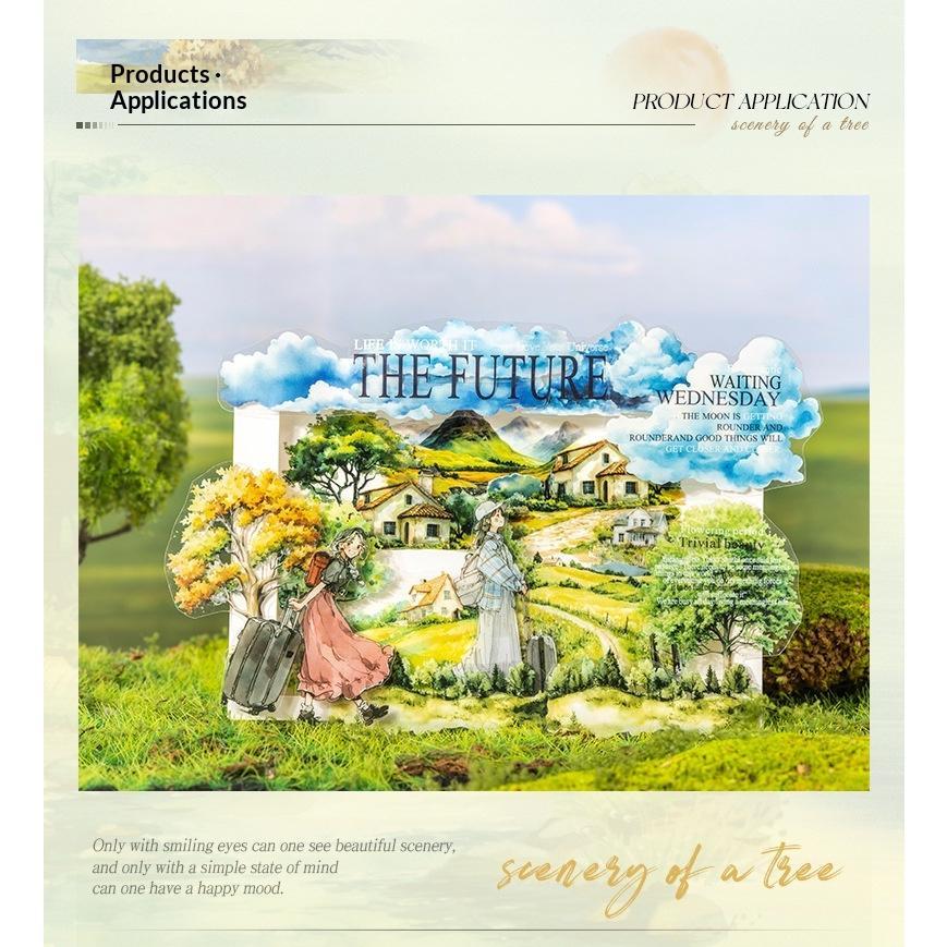 Botanical Cottagecore PET Sticker Roll | 6-Roll Aesthetic Set - SummitGH