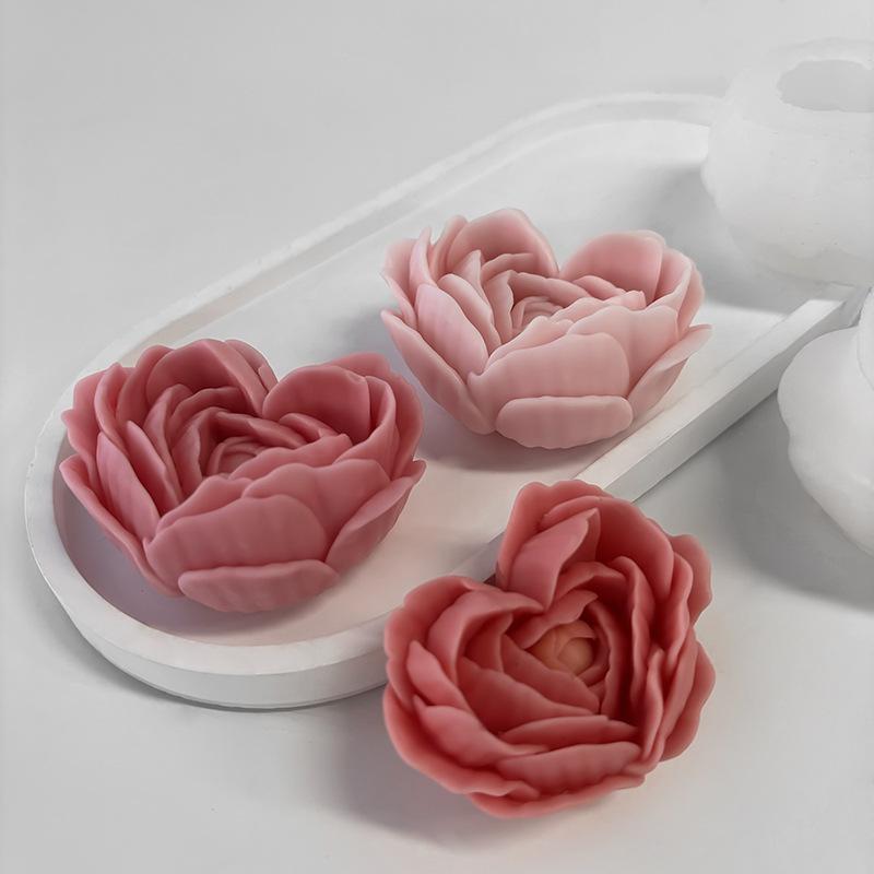 Heart Flower Silicone Mold - DIY Candles, Resin Art & Soap Making Candle Making Supplies DIY Craft Tool - SummitGH