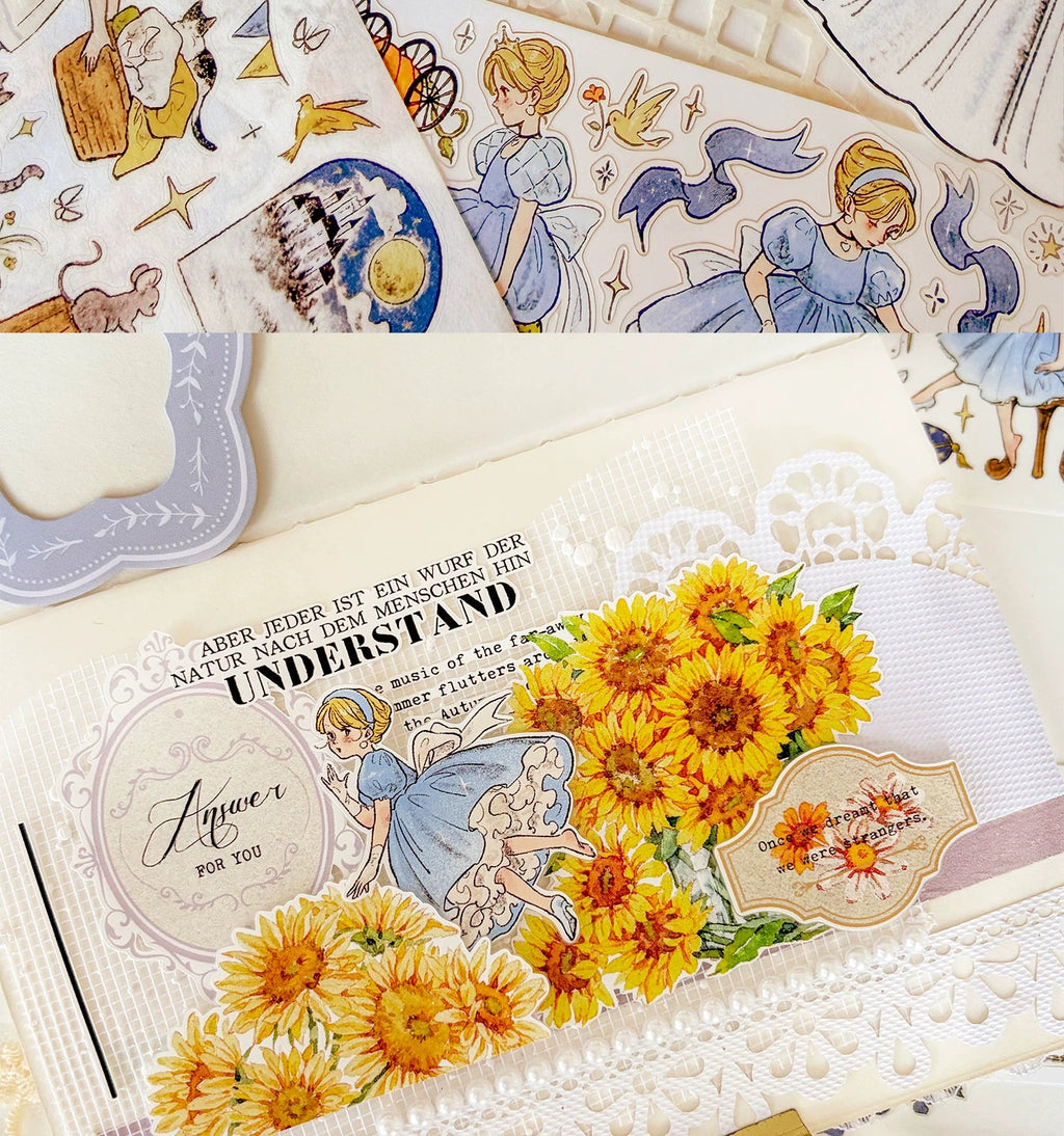Fairytale Character Washi Tape & Stickers Set for Scrapbooking & DIY Crafts DIY Craft Tool - SummitGH