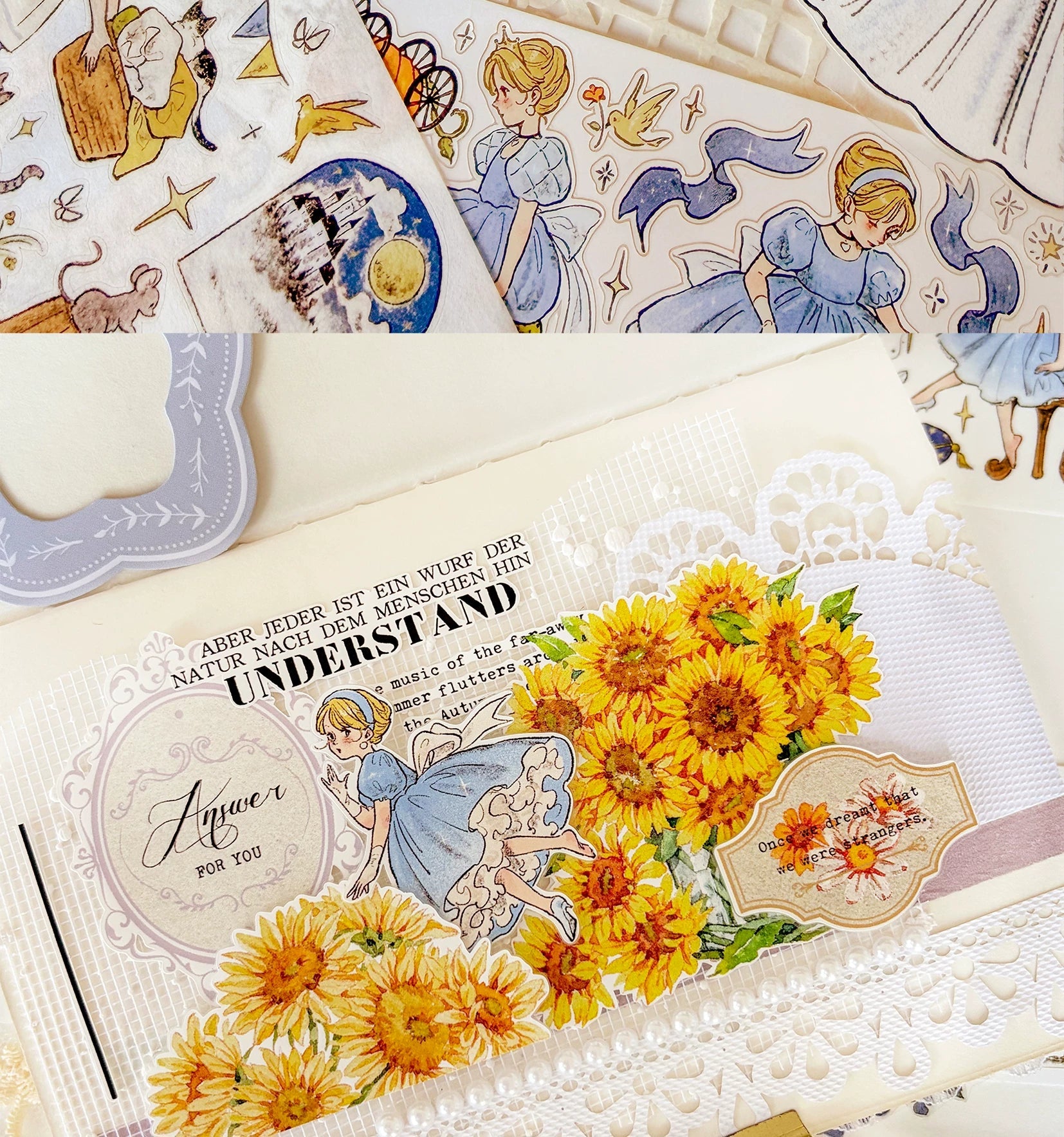 Fairytale Character Washi Tape & Stickers Set for Scrapbooking & DIY Crafts DIY Craft Tool - SummitGH