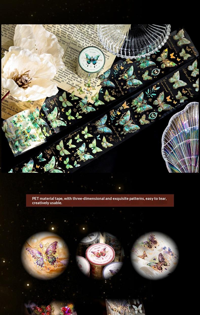Crystal Holographic Butterfly Sticker Roll | 6-Roll DIY Set - SummitGH