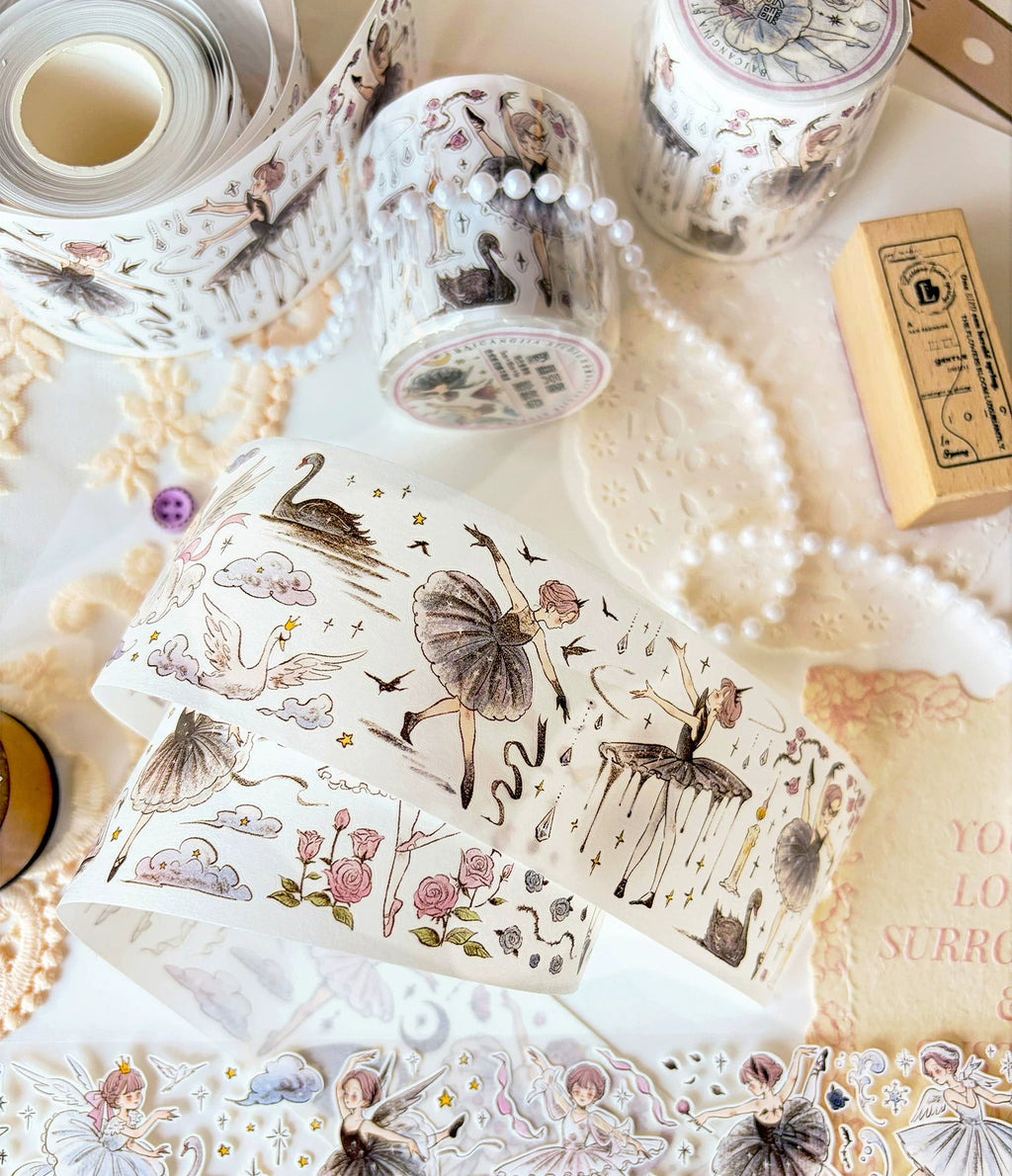 Fairytale Character Washi Tape & Stickers Set for Scrapbooking & DIY Crafts DIY Craft Tool - SummitGH