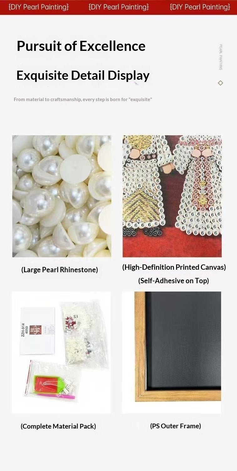 Pearl Art Canvas Kit – Gem Painting Wall Decor (15.7”×19.7”) DIY Craft Set DIY Craft Tool - SummitGH