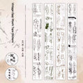 Vintage Gear Washi Tape & Die - Cut PET Stickers – Steampunk Journaling Tape for Scrapbooking & Bullet Journal DIY Craft Tool - SummitGH