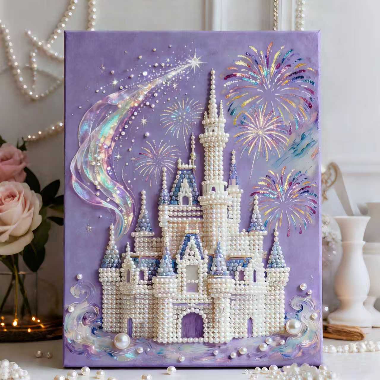 Pearl Art Canvas Kit – Gem Painting Wall Decor (15.7”×19.7”) DIY Craft Set DIY Craft Tool - SummitGH