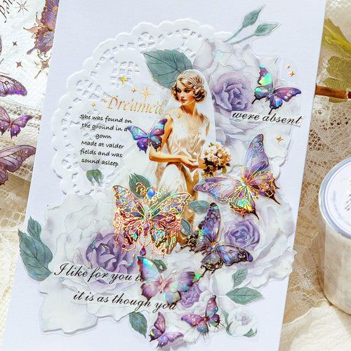 Crystal Holographic Butterfly Sticker Roll | 6-Roll DIY Set - SummitGH