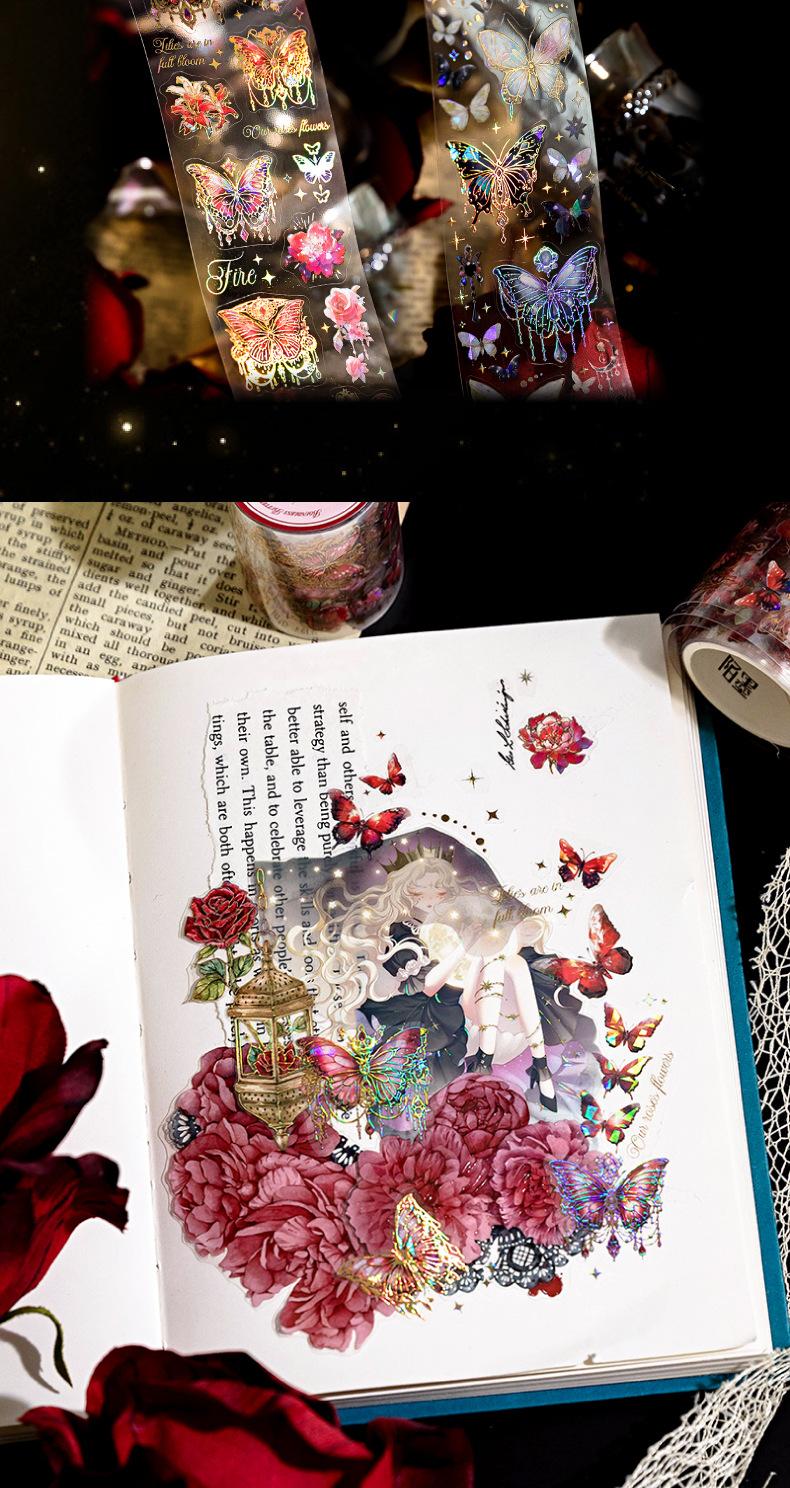 Crystal Holographic Butterfly Sticker Roll | 6-Roll DIY Set - SummitGH