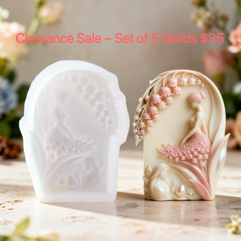 Multi Silicone Mold Clearance Set for Candles & Resin | 5-Piece DIY Craft Kit – SummitGH #product_type SummitGH