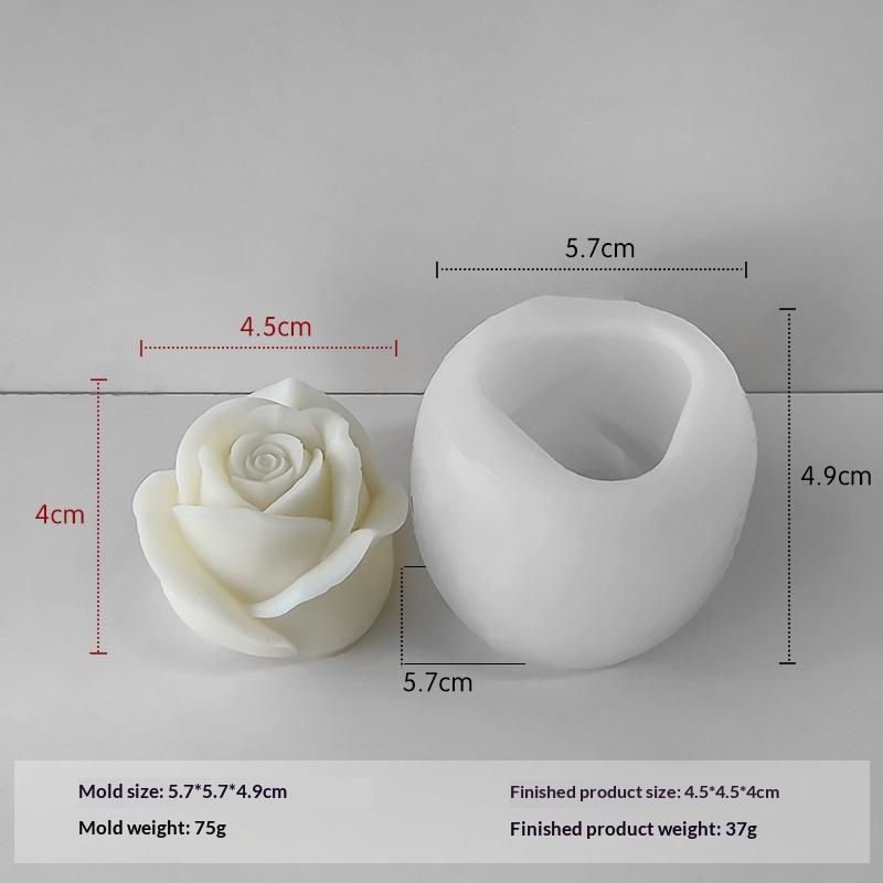 Floral 3D silicone mold for candle making, soap crafting and baking – flexible food-grade flower petal mold
