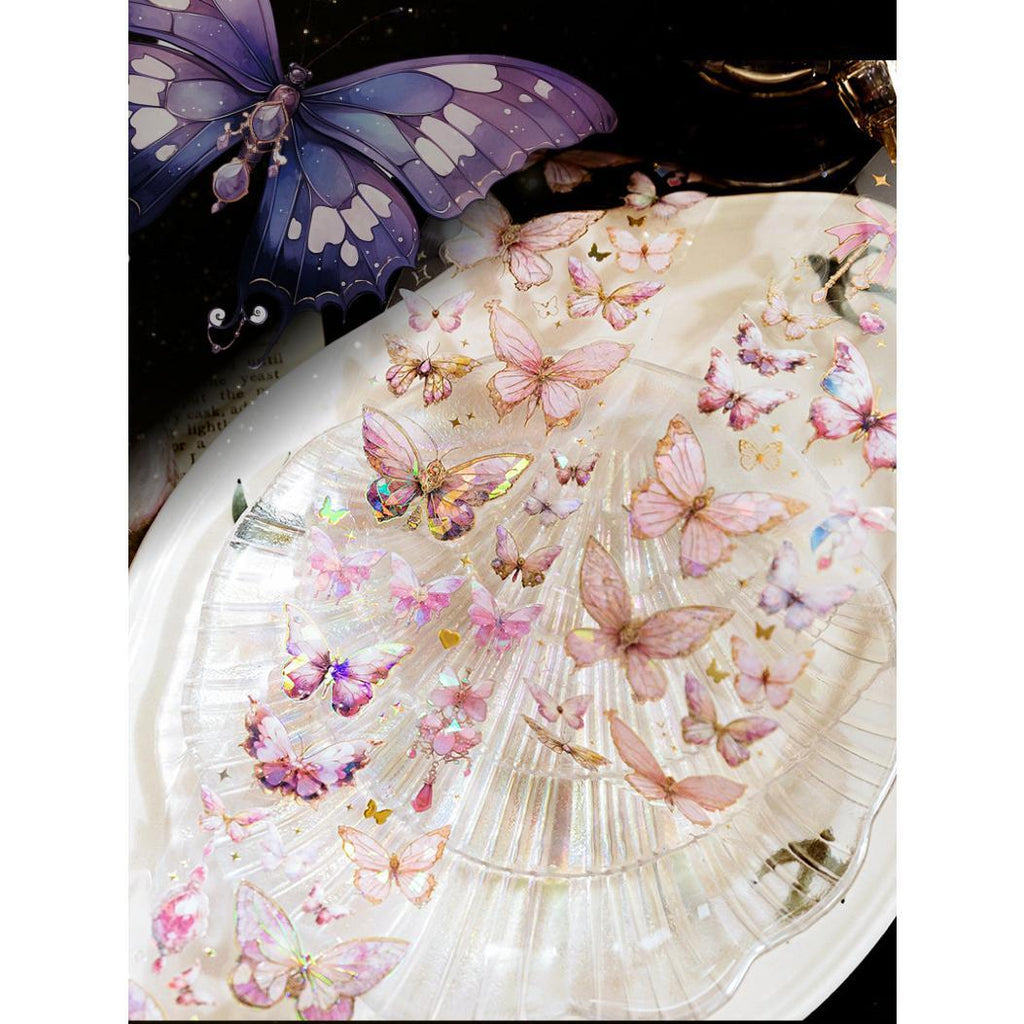 Crystal Holographic Butterfly Sticker Roll | 6-Roll DIY Set - SummitGH