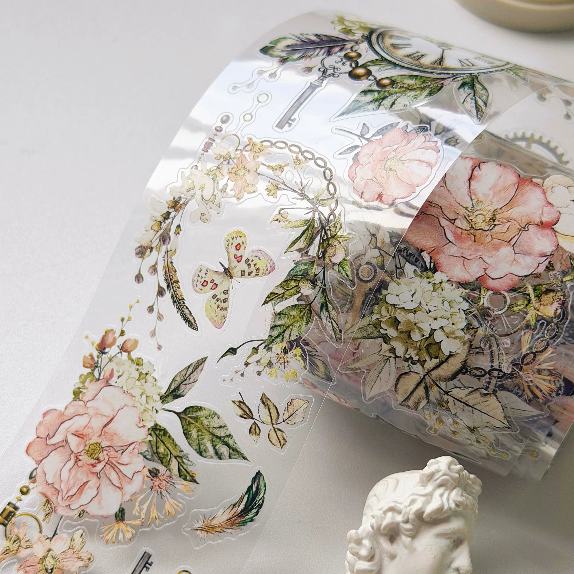 Vintage Floral Washi Tape Set for Journaling – PET & Washi Tape Rose Story Collection for Bullet Journal, Scrapbooking & DIY Crafts Home & Living → Arts & Crafts → Craft Supplies → Stickers DIY Craft Tool - SummitGH
