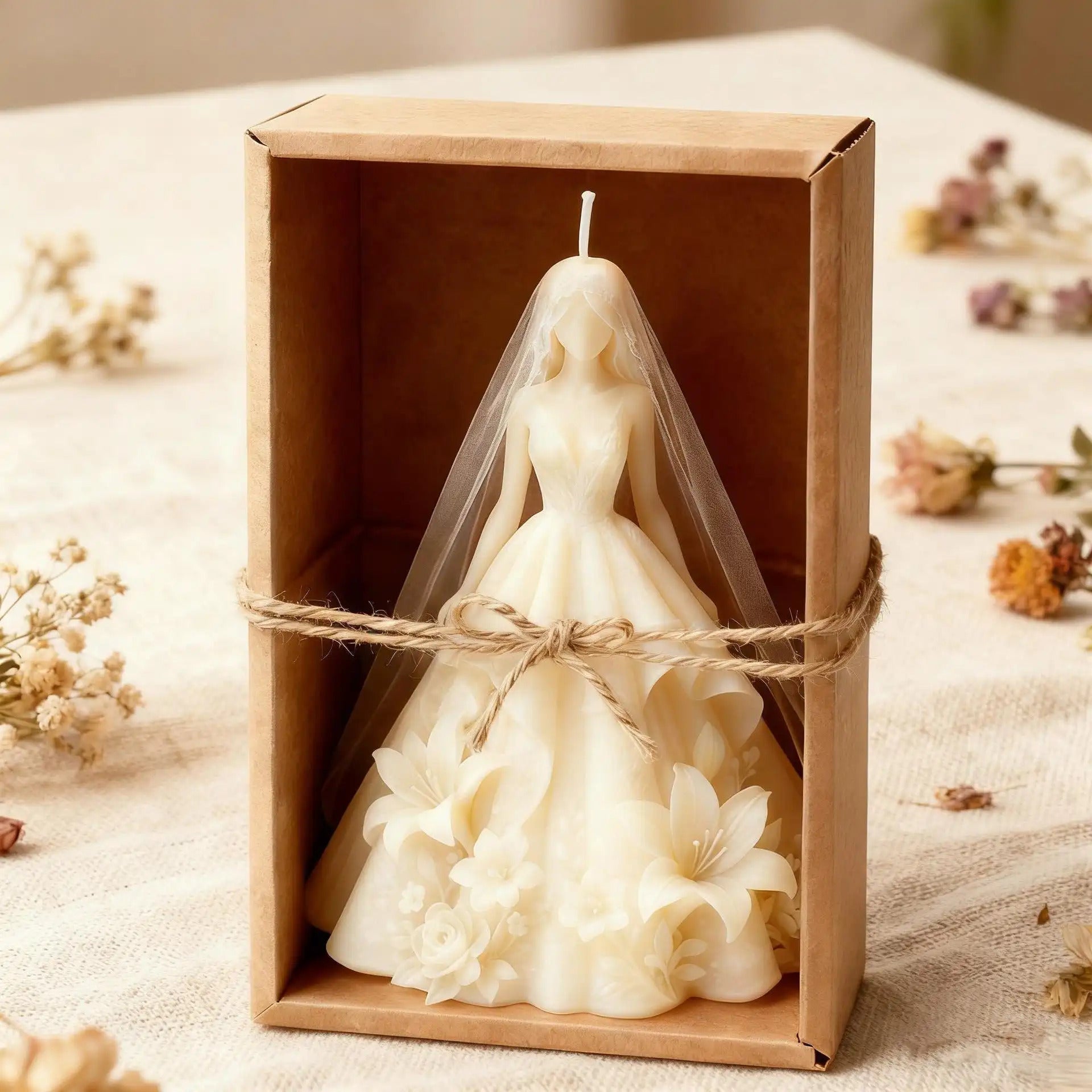 Bridal Silhouette Candle Mold| 3D Silicone Mold for Wedding-Themed Candles & Plaster Keepsakes - SummitGH