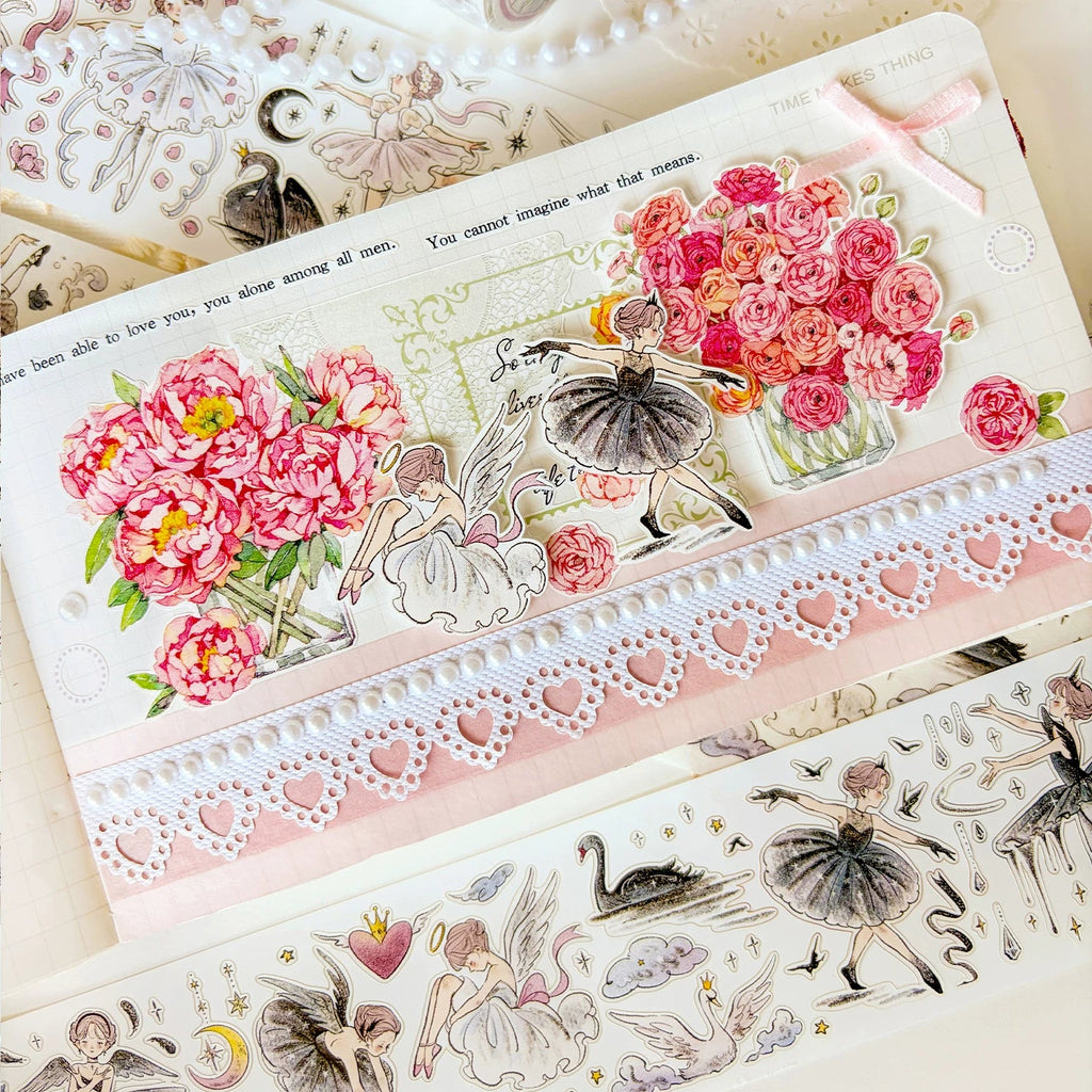 Fairytale Character Washi Tape & Stickers Set for Scrapbooking & DIY Crafts DIY Craft Tool - SummitGH
