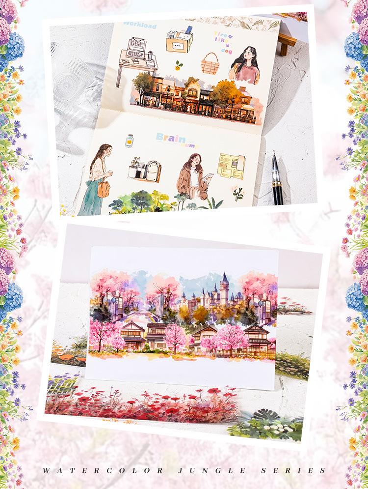 Cottagecore Floral PET Stickers | 6-Bag DIY Journaling Set - SummitGH
