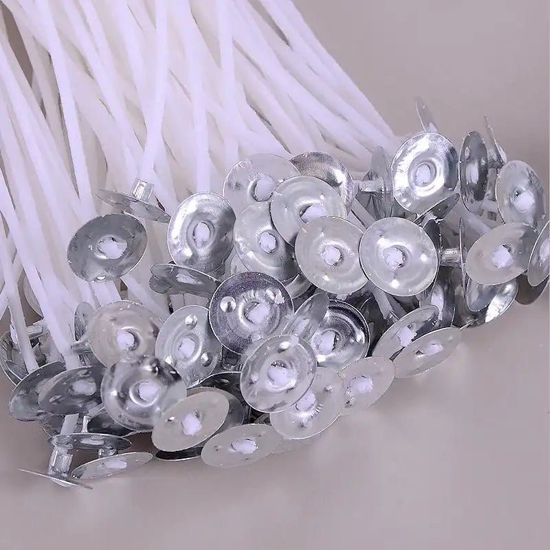 40 Strand Braided Candle Wick Set (10cm)| 100-Pack for DIY Butter Lamps, Pillar & Container Candles - SummitGH