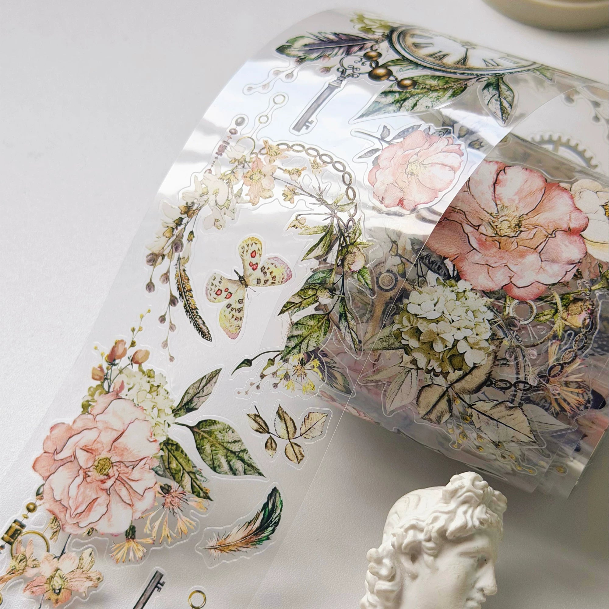 Vintage Floral Washi Tape Set for Journaling – PET & Washi Tape Rose Story Collection for Bullet Journal, Scrapbooking & DIY Crafts Home & Living → Arts & Crafts → Craft Supplies → Stickers DIY Craft Tool - SummitGH