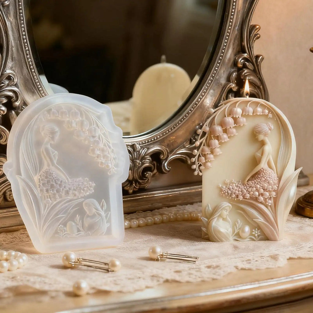 Orchid Candle Mold | Bell Girl Silicone Mold for DIY Resin & Candles Candle Mold DIY Craft Tool - SummitGH