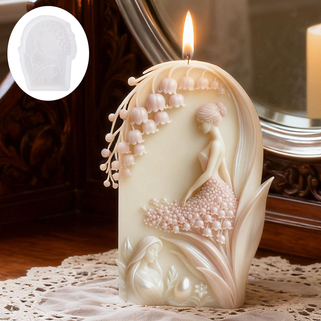 Orchid Candle Mold | Bell Girl Silicone Mold for DIY Resin & Candles Candle Mold DIY Craft Tool - SummitGH