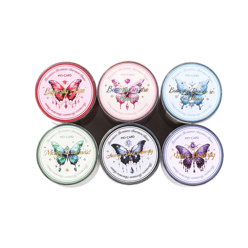 Crystal Holographic Butterfly Sticker Roll | 6-Roll DIY Set - SummitGH